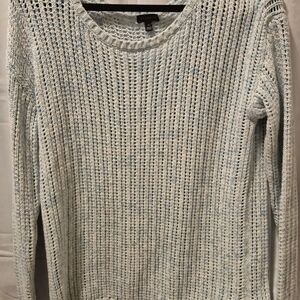 Talbots Textured Knit Sweater in Soft Blue